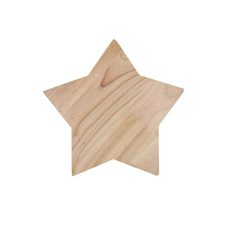 Verthara Premium Solid Wood & Iron Star Wall Light | E27 LED