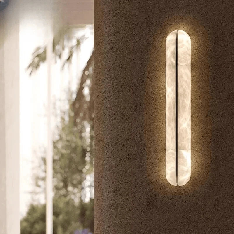 Verthara Premium Spanish Marble & Copper Wall Sconce