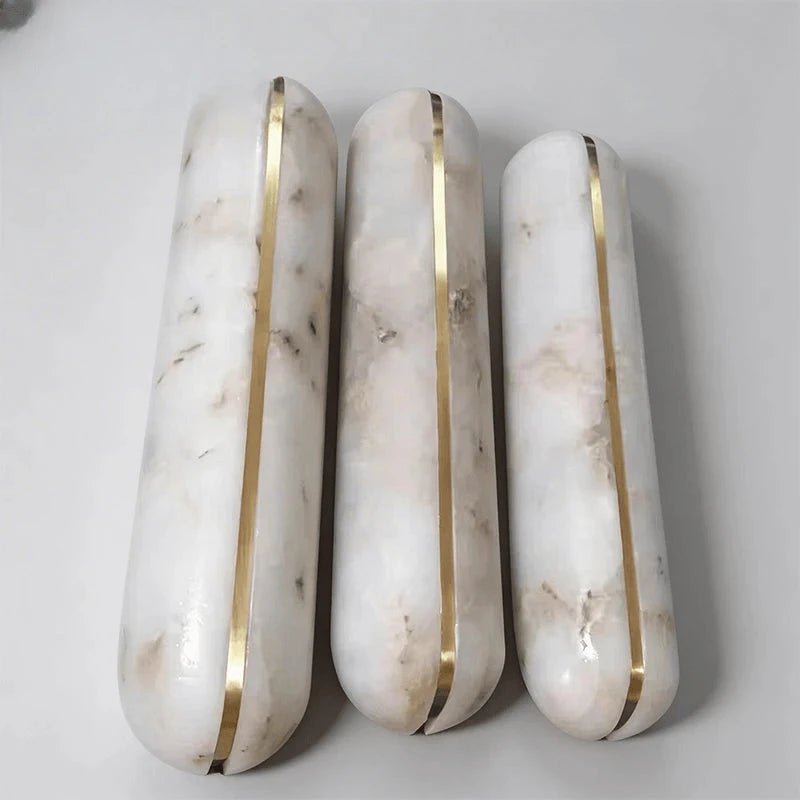 Verthara Premium Spanish Marble & Copper Wall Sconce