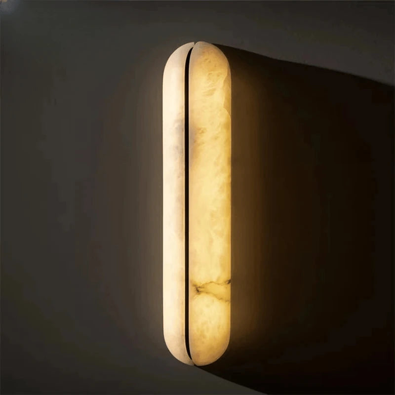 Verthara Premium Spanish Marble & Copper Wall Sconce