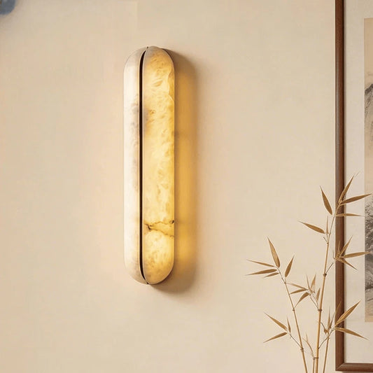 Verthara Premium Spanish Marble & Copper Wall Sconce