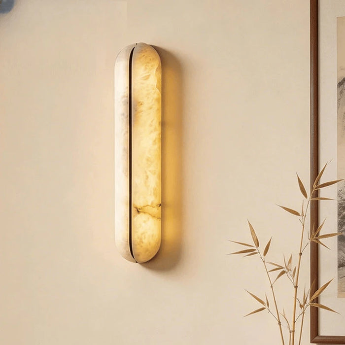 Verthara Premium Spanish Marble & Copper Wall Sconce