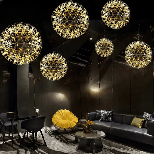 Verthara Premium Spark Ball Pendant Light gold / 15x15x15 12leds