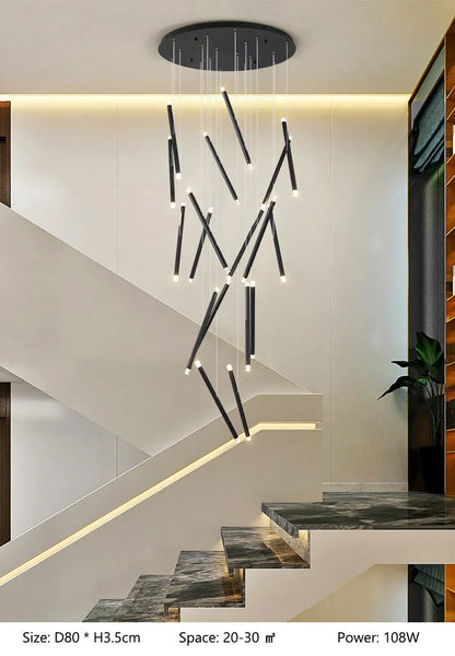 Verthara Premium Spiral Staircase Grand Chandelier