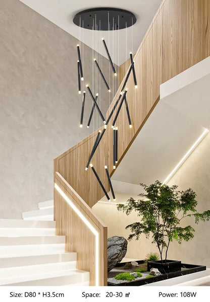 Verthara Premium Spiral Staircase Grand Chandelier