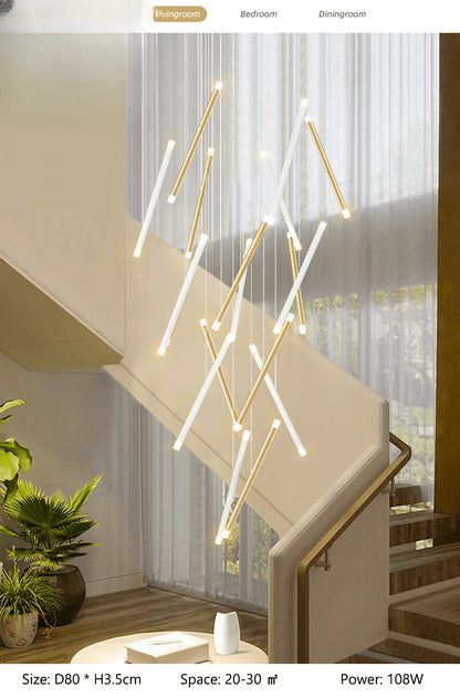 Verthara Premium Spiral Staircase Grand Chandelier