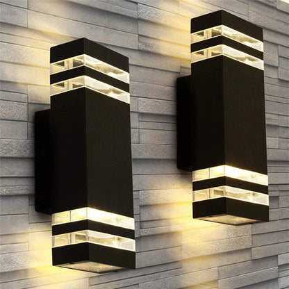 Verthara Premium Square E27 Outdoor Wall Sconce