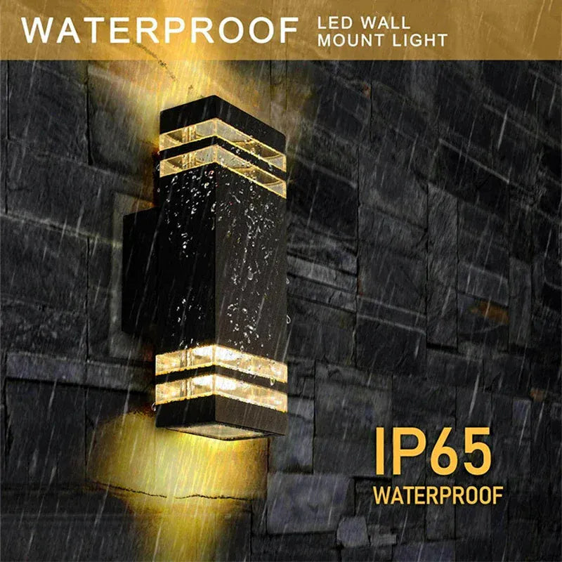 Verthara Premium Square E27 Outdoor Wall Sconce