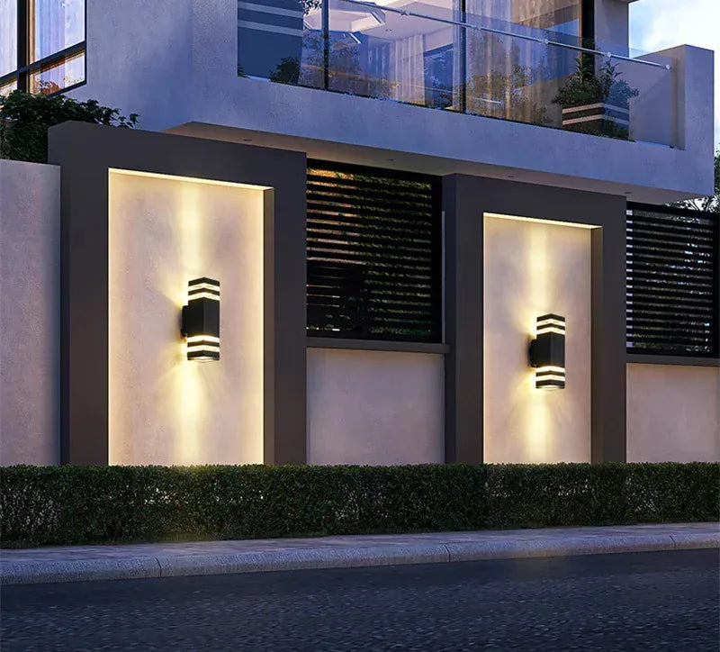 Verthara Premium Square E27 Outdoor Wall Sconce