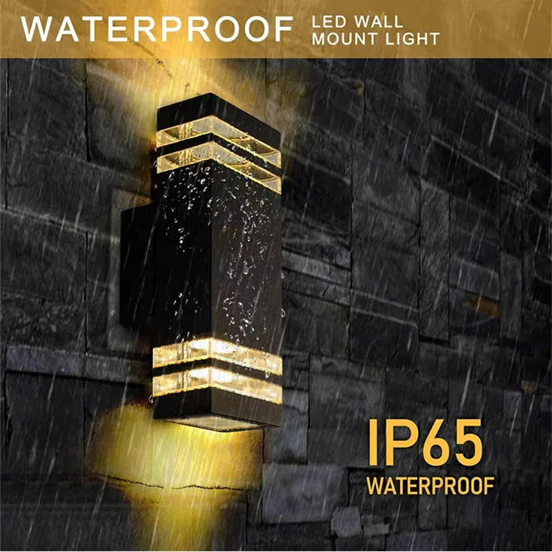 Verthara Premium Square E27 Outdoor Wall Sconce