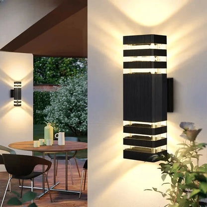 Verthara Premium Square E27 Outdoor Wall Sconce