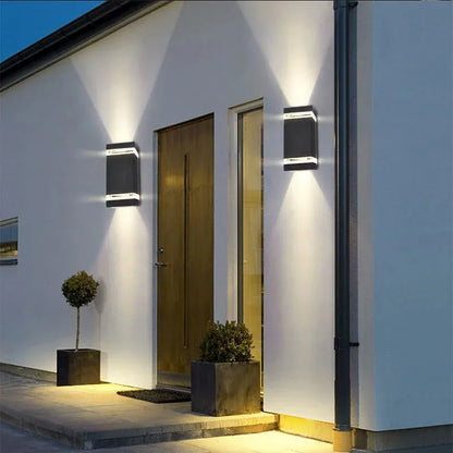 Verthara Premium Square E27 Outdoor Wall Sconce
