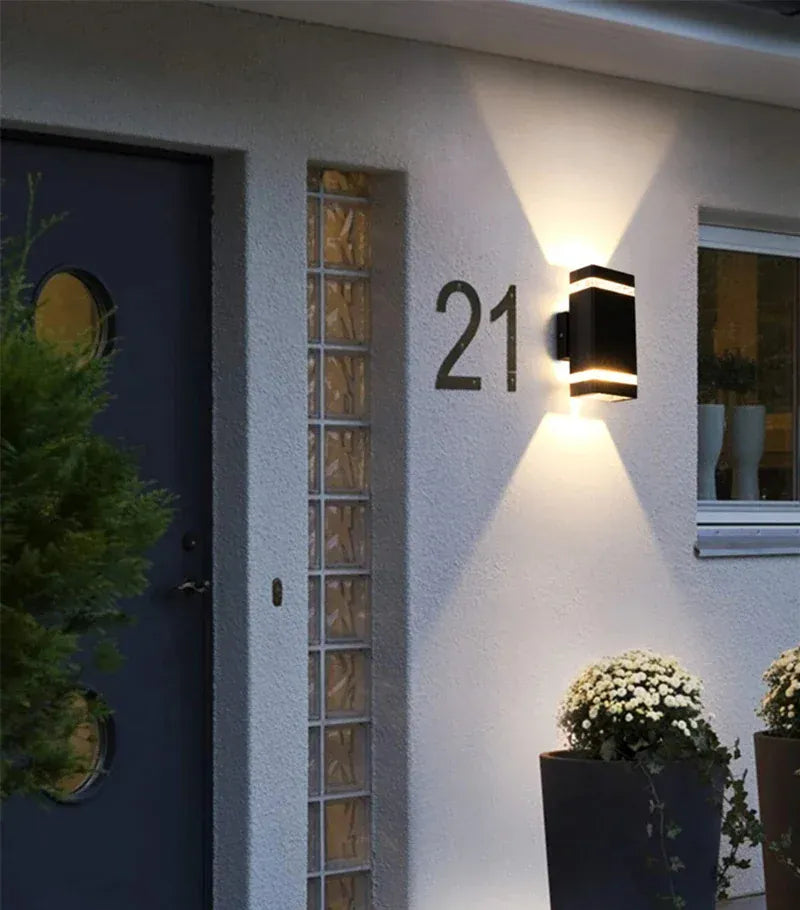 Verthara Premium Square E27 Outdoor Wall Sconce
