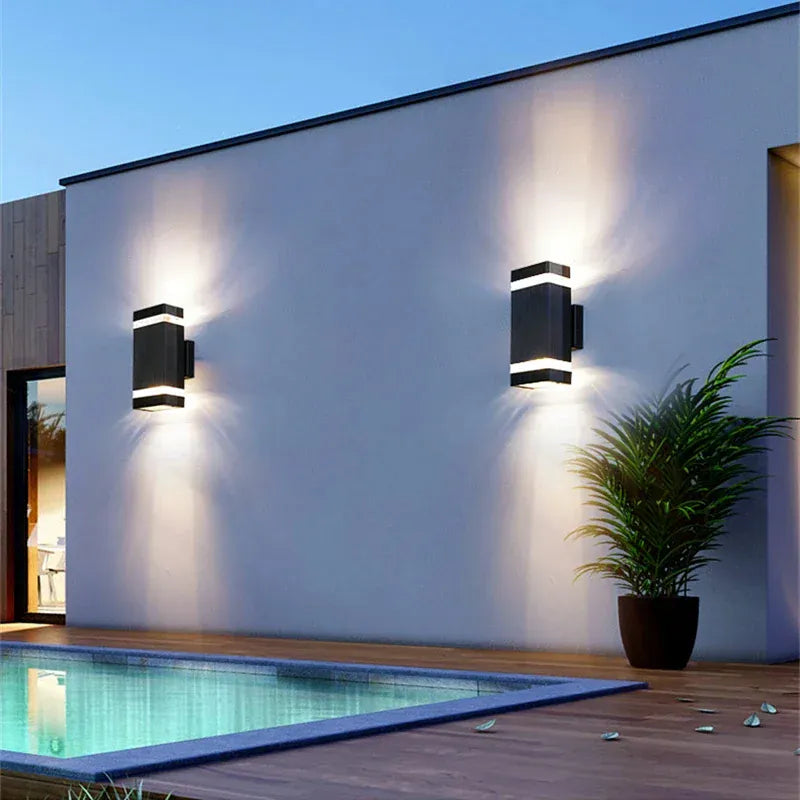 Verthara Premium Square E27 Outdoor Wall Sconce