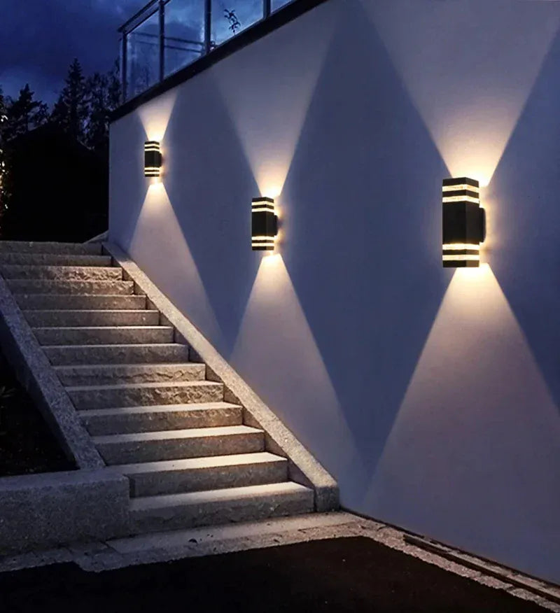 Verthara Premium Square E27 Outdoor Wall Sconce