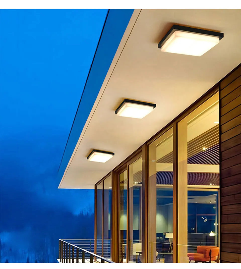 Verthara Premium Square Flush Mount Ceiling Light