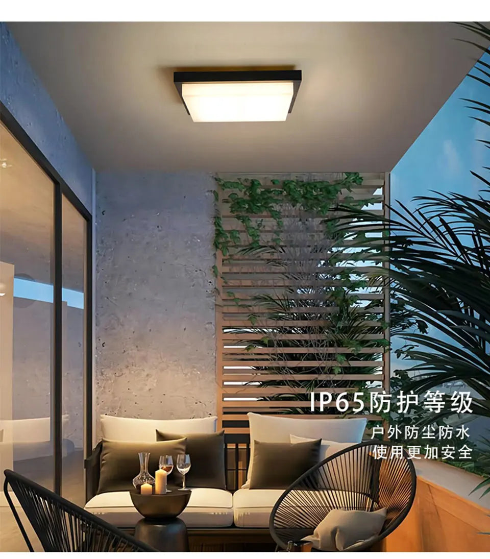 Verthara Premium Square Flush Mount Ceiling Light