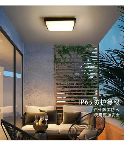 Verthara Premium Square Flush Mount Ceiling Light