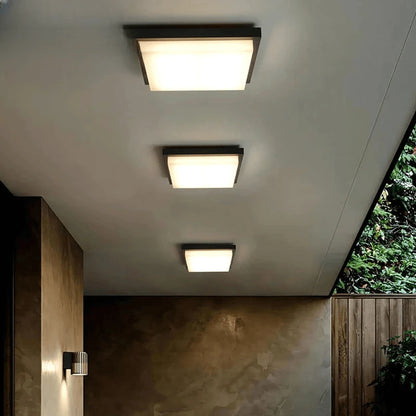 Verthara Premium Square Flush Mount Ceiling Light