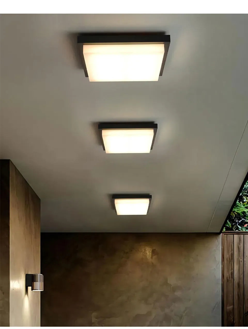 Verthara Premium Square Flush Mount Ceiling Light
