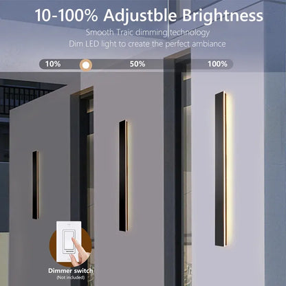 Verthara Premium Stainless Steel Dimmable Outdoor Wall Light