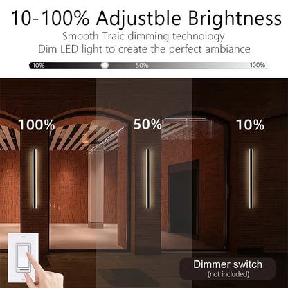 Verthara Premium Stainless Steel Dimmable Porch Wall Light