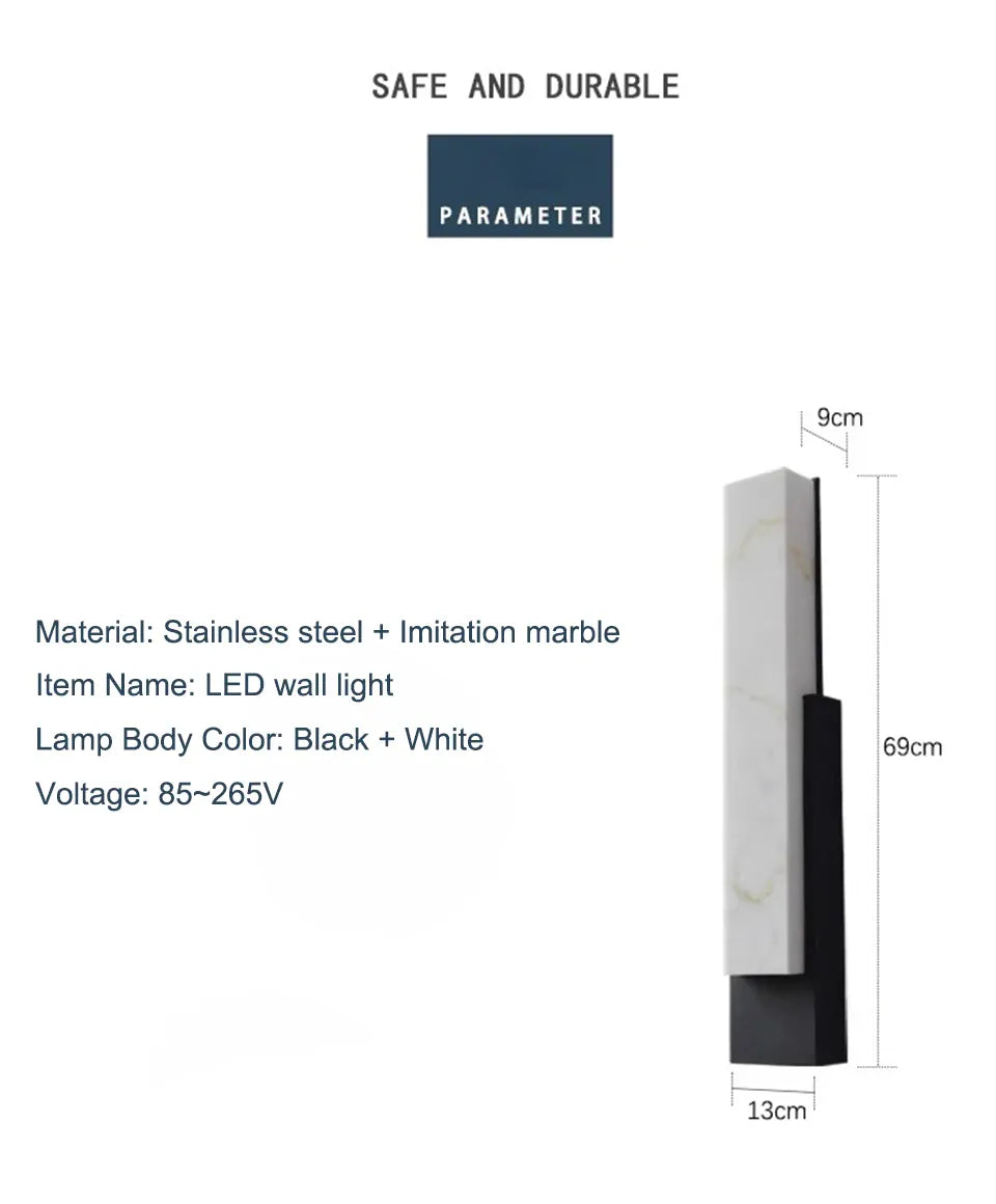 Verthara Premium Stainless Steel IP65 Outdoor Path Wall Light