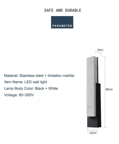 Verthara Premium Stainless Steel IP65 Outdoor Path Wall Light