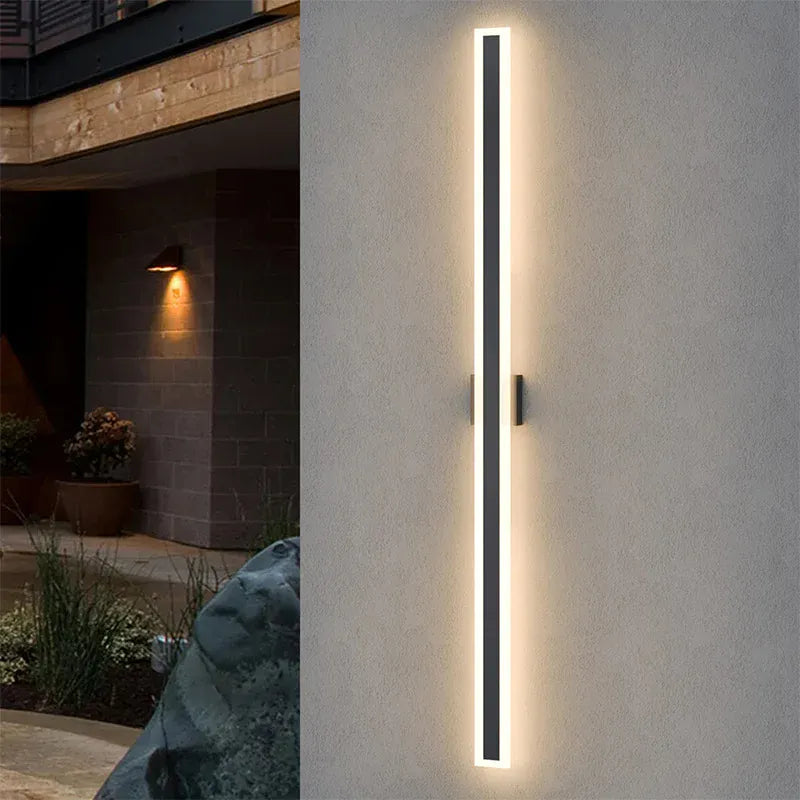 Verthara Premium Stainless Steel Long-Strip Porch Sconce 63H x 4.3Wx 1.6D