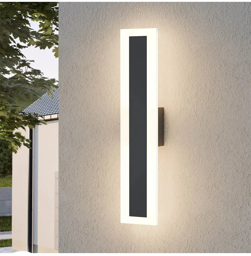 Verthara Premium Stainless Steel Long-Strip Porch Sconce