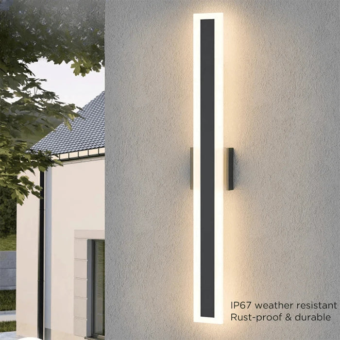 Verthara Premium Stainless Steel Long-Strip Porch Sconce