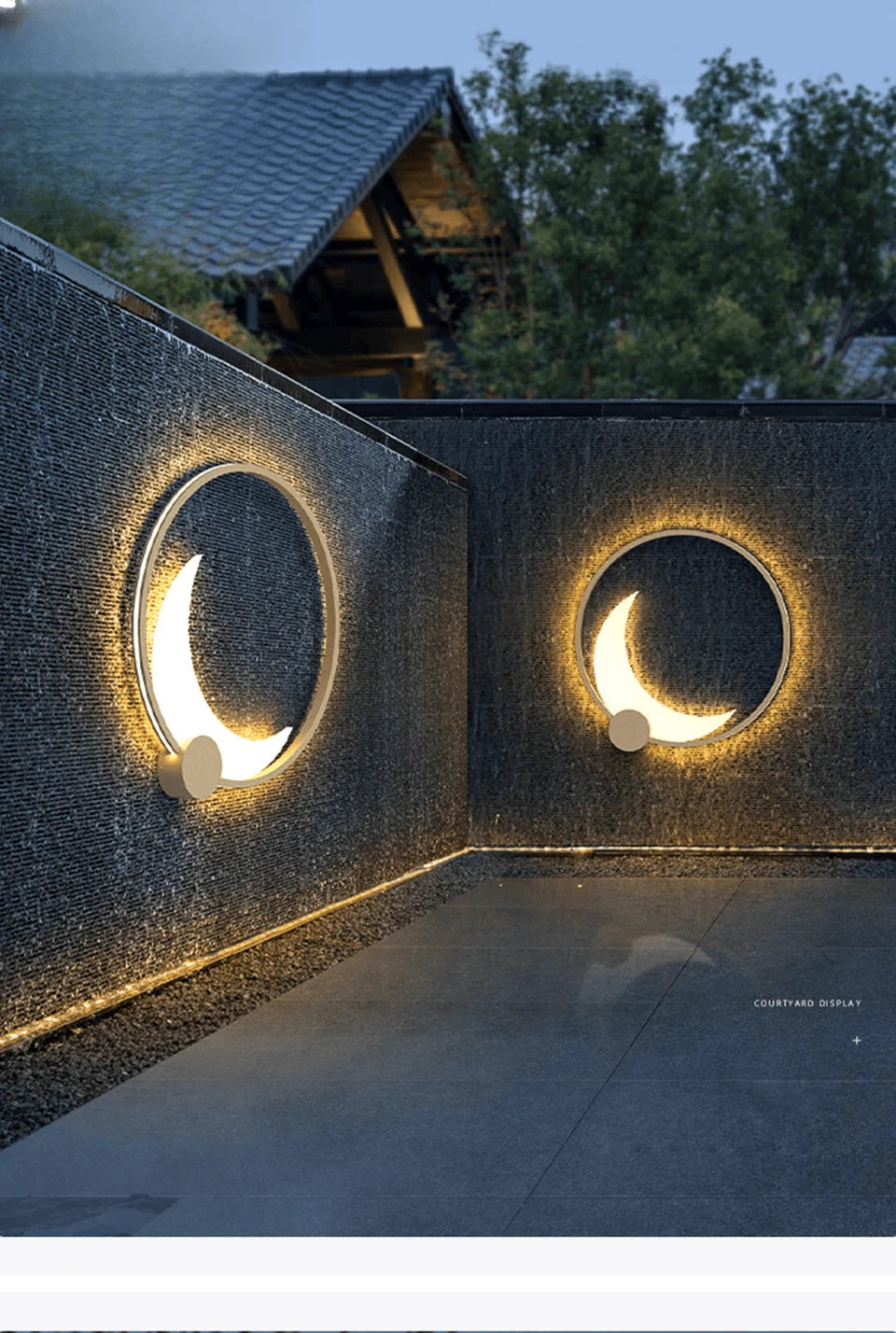 Verthara Premium Stainless Steel Moon Garden Wall Light