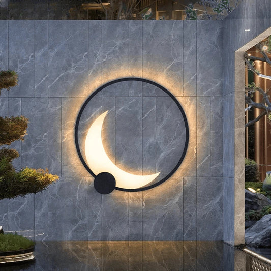 Verthara Premium Stainless Steel Moon Garden Wall Light
