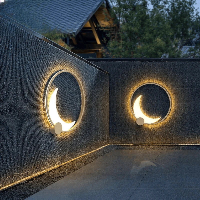Verthara Premium Stainless Steel Moon Garden Wall Light