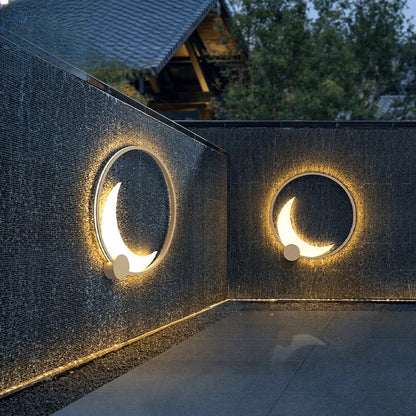 Verthara Premium Stainless Steel Moon Garden Wall Light