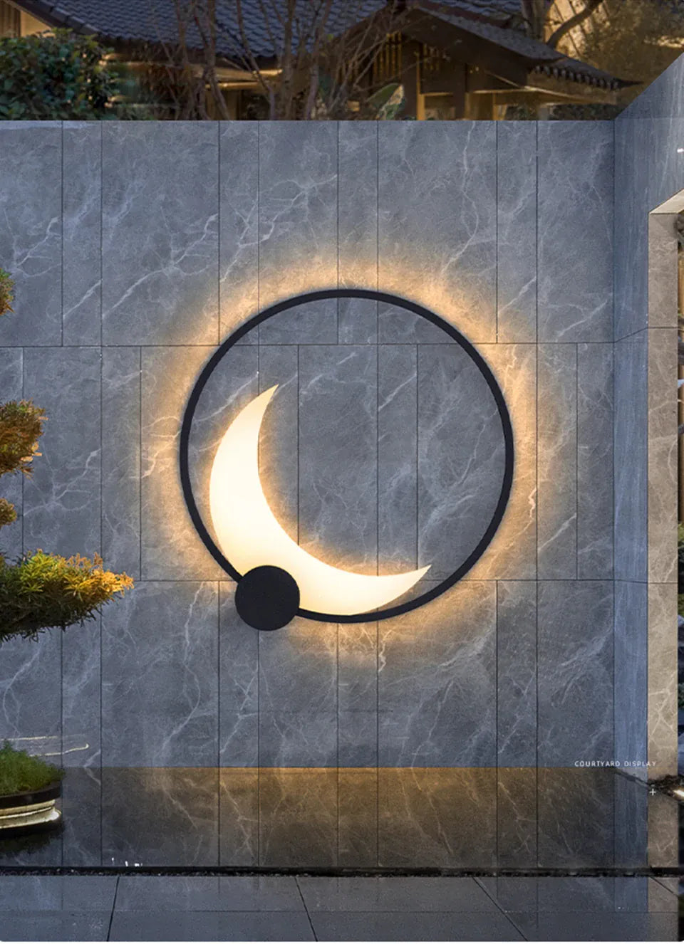 Verthara Premium Stainless Steel Moon Garden Wall Light