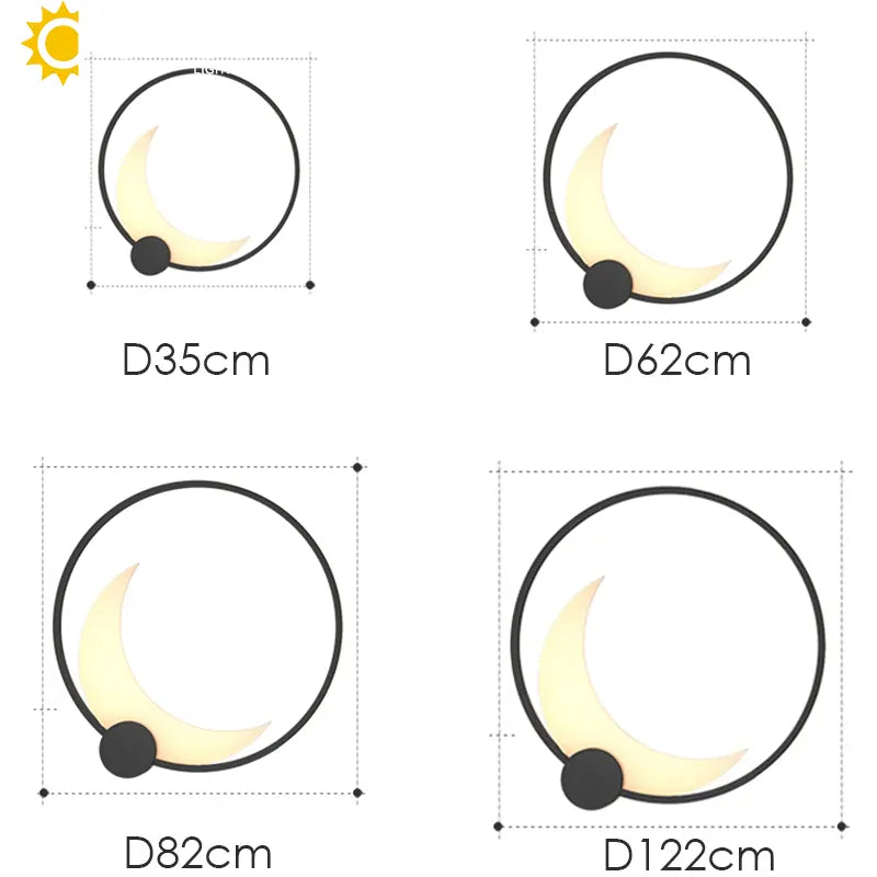 Verthara Premium Stainless Steel Moon Garden Wall Light