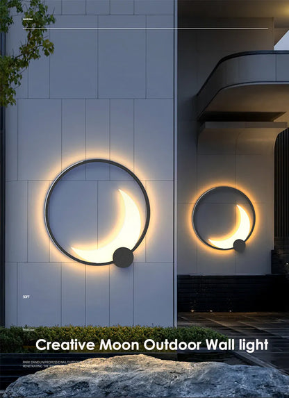 Verthara Premium Stainless Steel Moon Garden Wall Light