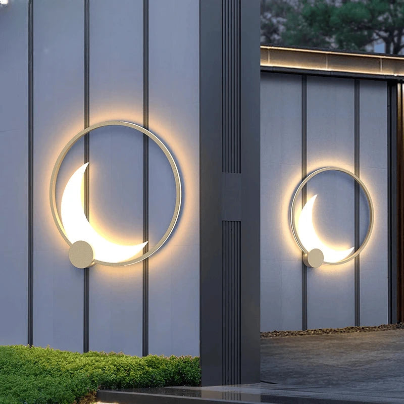 Verthara Premium Stainless Steel Moon Garden Wall Light