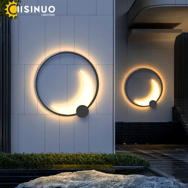 Verthara Premium Stainless Steel Moon Garden Wall Light