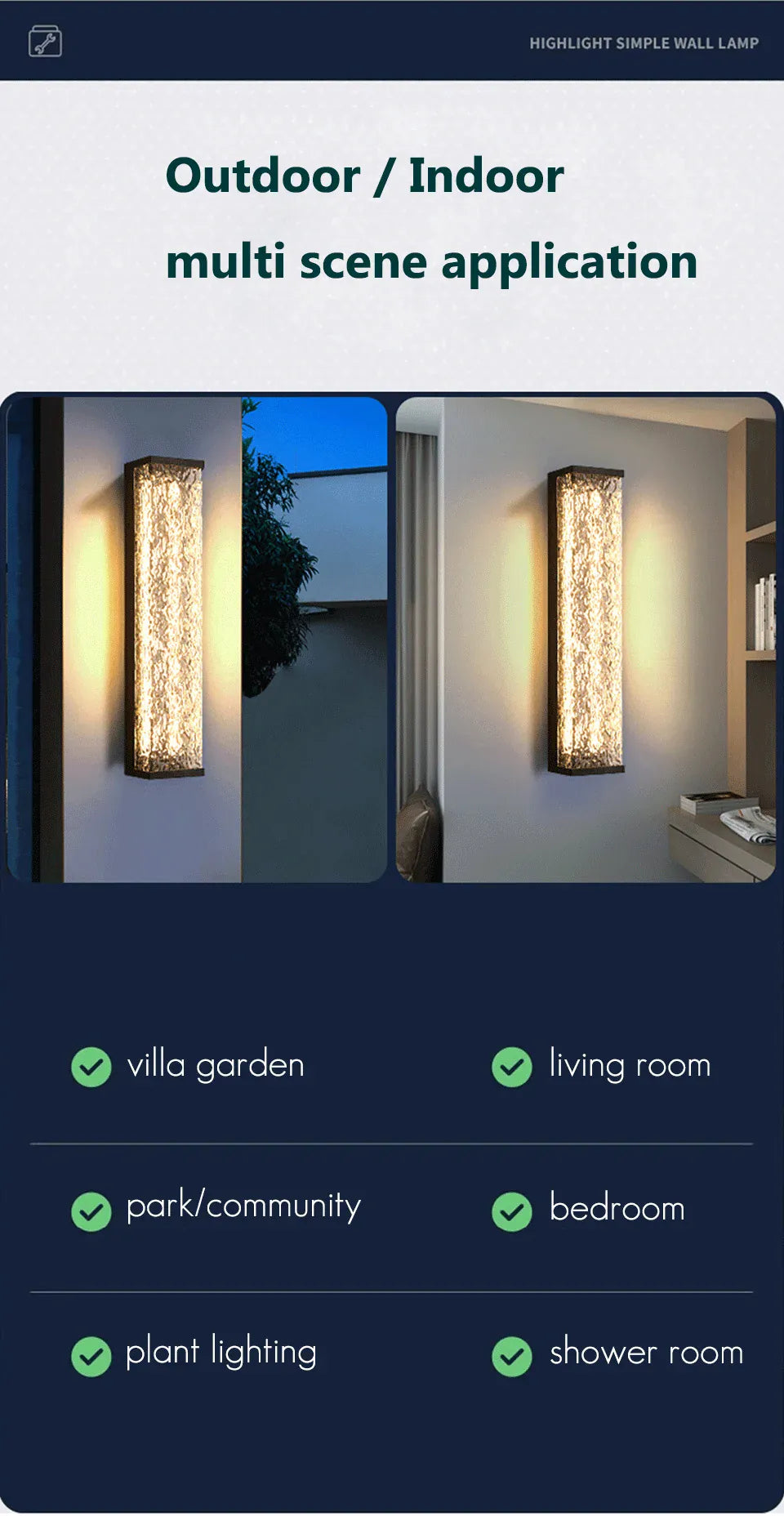 Verthara Premium Stainless Steel Outdoor Garden Wall Sconce