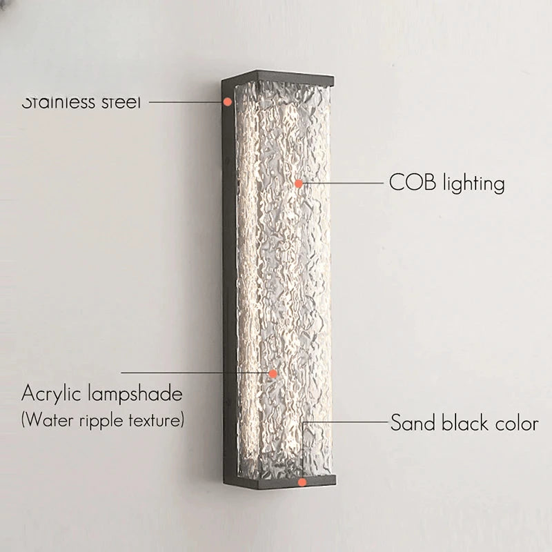 Verthara Premium Stainless Steel Outdoor Garden Wall Sconce