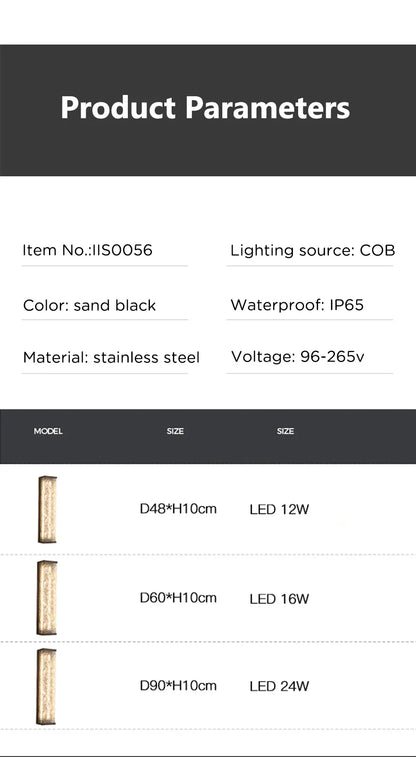 Verthara Premium Stainless Steel Outdoor Garden Wall Sconce