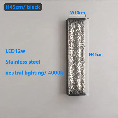 Verthara Premium Stainless Steel Outdoor Garden Wall Sconce