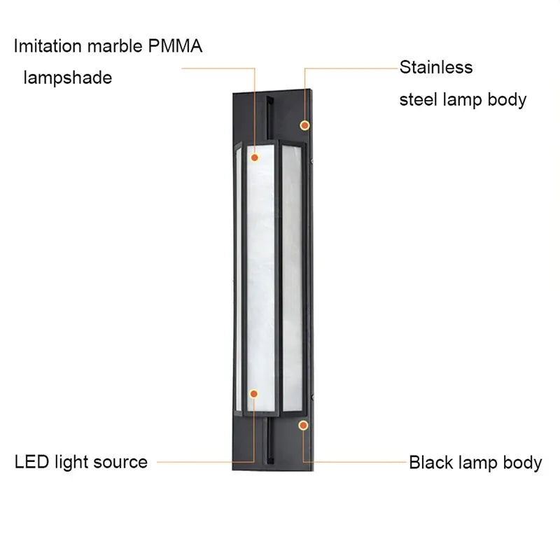 Verthara Premium Stainless Steel Outdoor LED Wall Sconce
