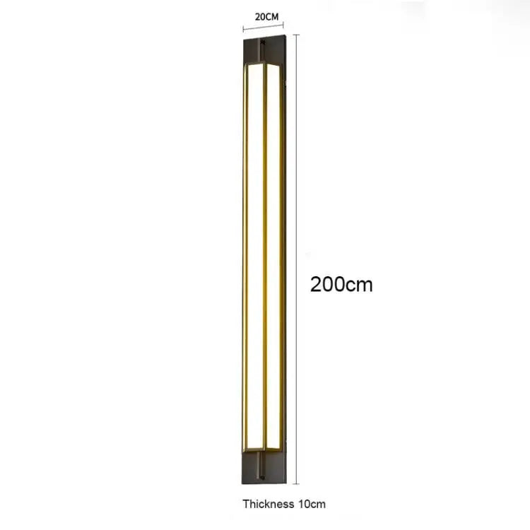 Verthara Premium Stainless Steel Outdoor LED Wall Sconce cool white / D200cm
