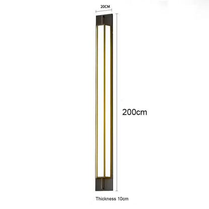 Verthara Premium Stainless Steel Outdoor LED Wall Sconce cool white / D200cm
