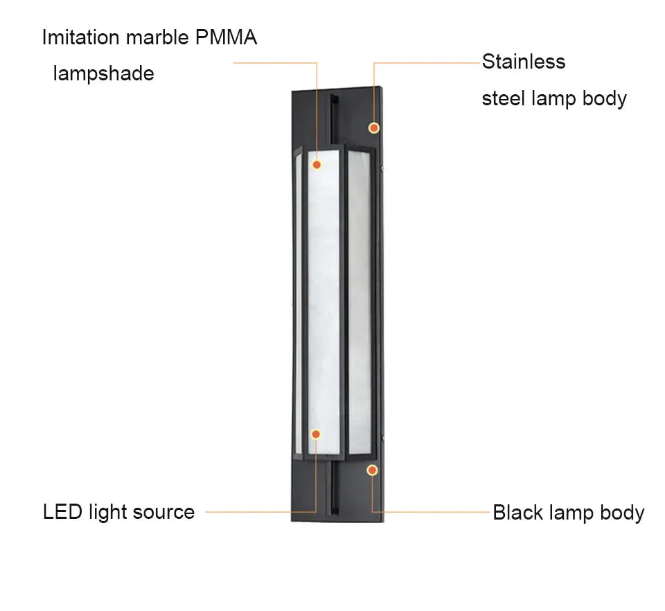 Verthara Premium Stainless Steel Outdoor LED Wall Sconce
