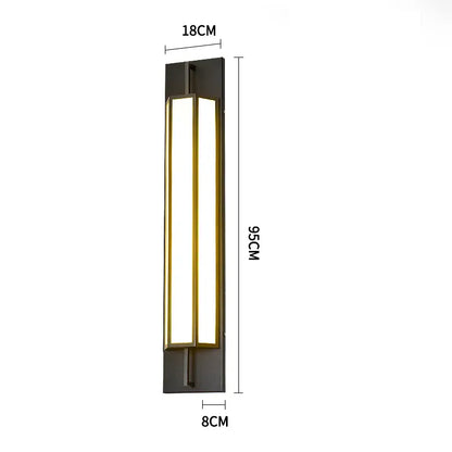 Verthara Premium Stainless Steel Outdoor LED Wall Sconce cool white / D95cm