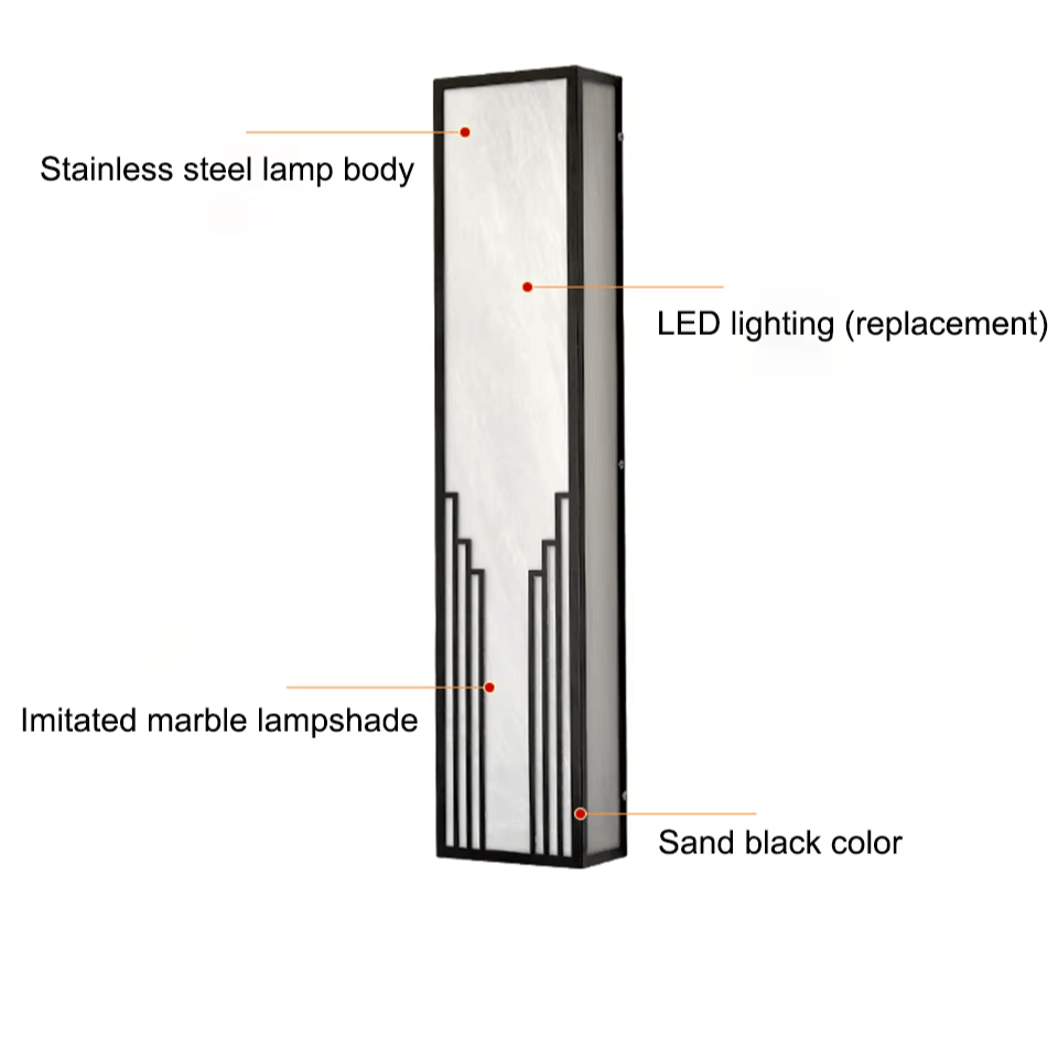 Verthara Premium Stainless Steel Outdoor Porch Sconce